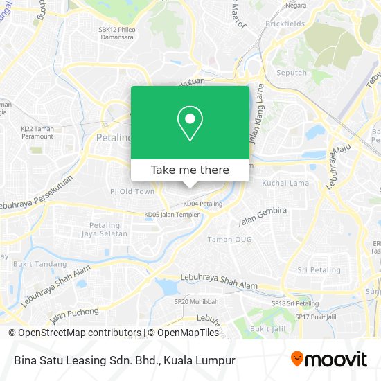 Bina Satu Leasing Sdn. Bhd. map