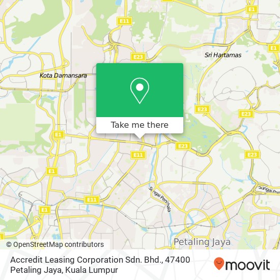 Accredit Leasing Corporation Sdn. Bhd., 47400 Petaling Jaya map