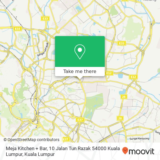 Meja Kitchen + Bar, 10 Jalan Tun Razak 54000 Kuala Lumpur map