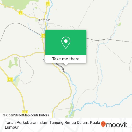 Peta Tanah Perkuburan Islam Tanjung Rimau Dalam