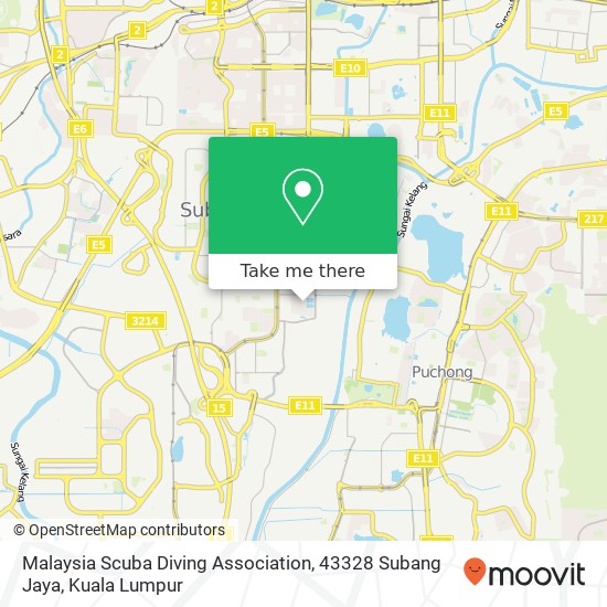 Malaysia Scuba Diving Association, 43328 Subang Jaya map