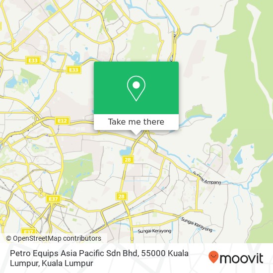 Peta Petro Equips Asia Pacific Sdn Bhd, 55000 Kuala Lumpur