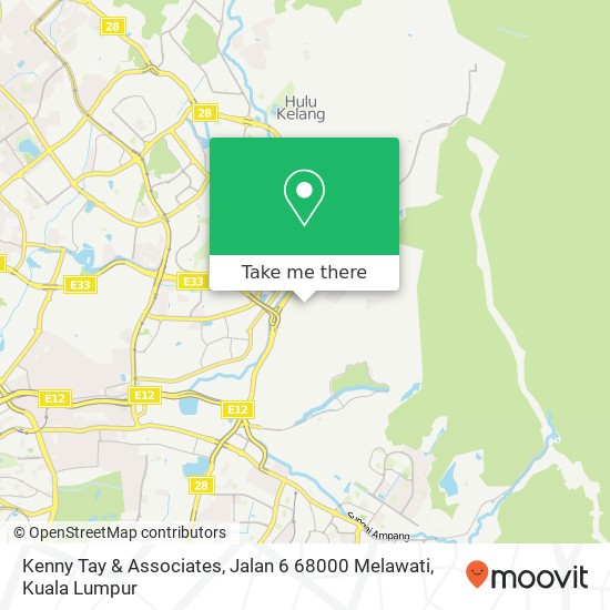 Peta Kenny Tay & Associates, Jalan 6 68000 Melawati