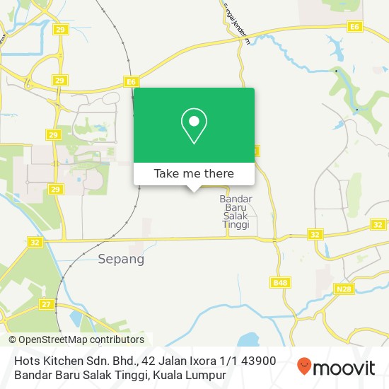 Hots Kitchen Sdn. Bhd., 42 Jalan Ixora 1 / 1 43900 Bandar Baru Salak Tinggi map