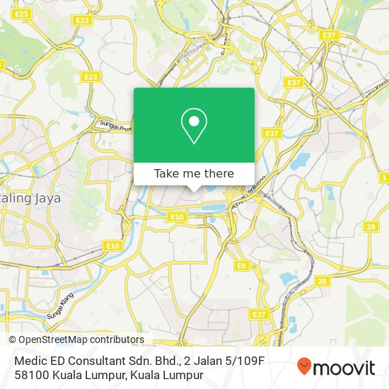 Medic ED Consultant Sdn. Bhd., 2 Jalan 5 / 109F 58100 Kuala Lumpur map