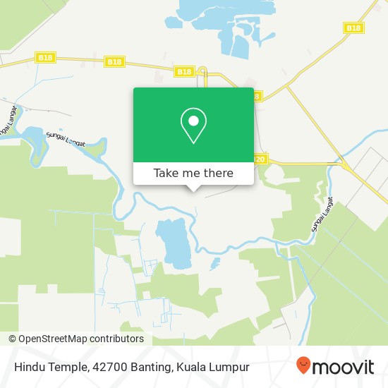 Hindu Temple, 42700 Banting map