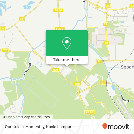 Quratulaini Homestay map