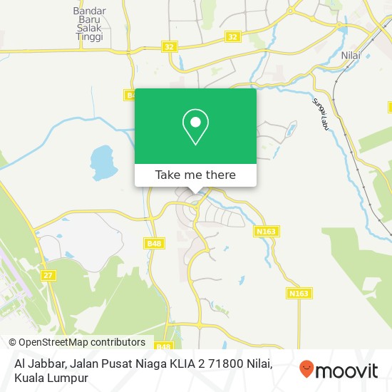 Al Jabbar, Jalan Pusat Niaga KLIA 2 71800 Nilai map