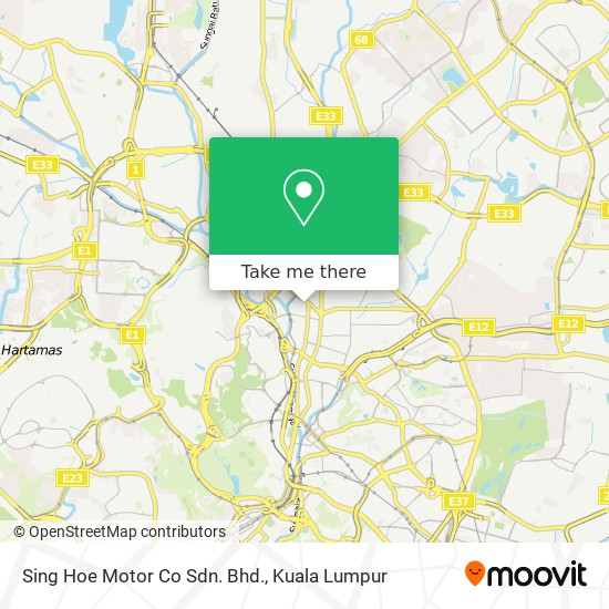 Peta Sing Hoe Motor Co Sdn. Bhd.