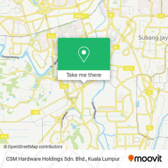 CSM Hardware Holdings Sdn. Bhd. map