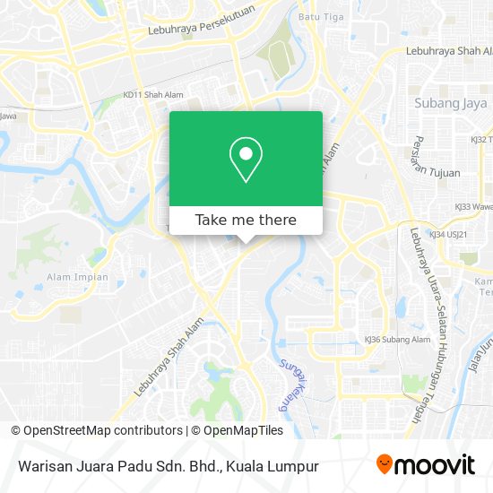 Peta Warisan Juara Padu Sdn. Bhd.