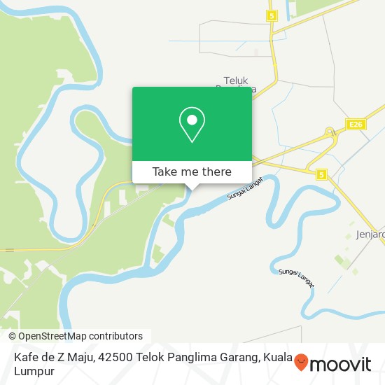 Kafe de Z Maju, 42500 Telok Panglima Garang map
