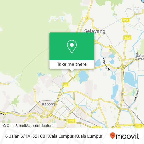 6 Jalan 6 / 1A, 52100 Kuala Lumpur map