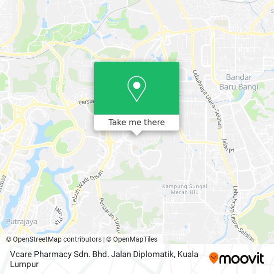 Peta Vcare Pharmacy Sdn. Bhd. Jalan Diplomatik