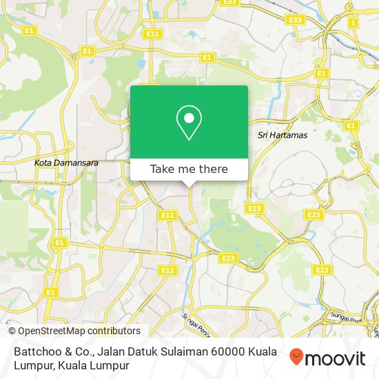 Peta Battchoo & Co., Jalan Datuk Sulaiman 60000 Kuala Lumpur