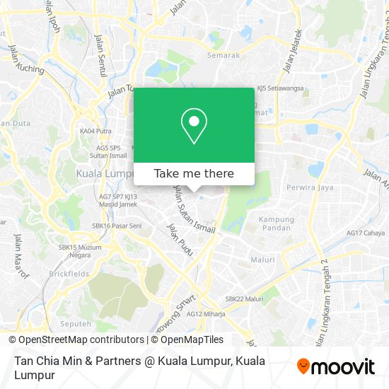 Tan Chia Min & Partners @ Kuala Lumpur map