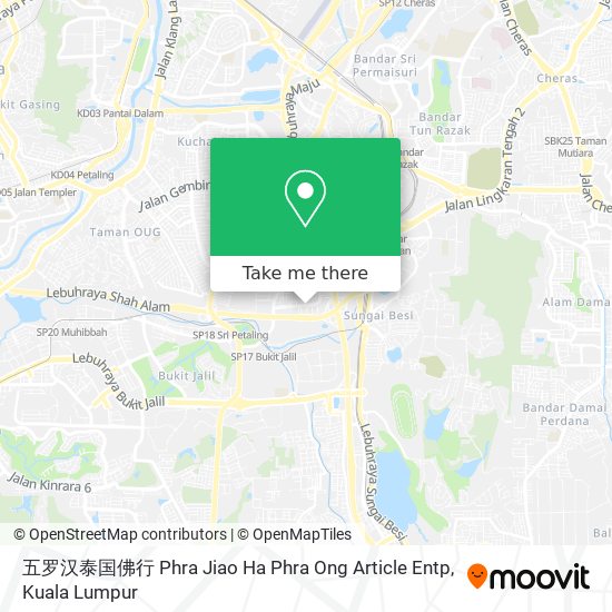 五罗汉泰国佛行 Phra Jiao Ha Phra Ong Article Entp map