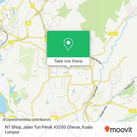 NT Shop, Jalan Tun Perak 43200 Cheras map