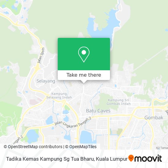 Peta Tadika Kemas Kampung Sg Tua Bharu
