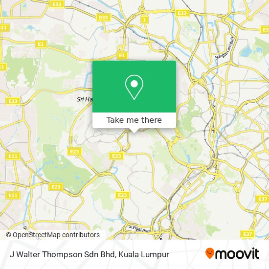 J Walter Thompson Sdn Bhd map