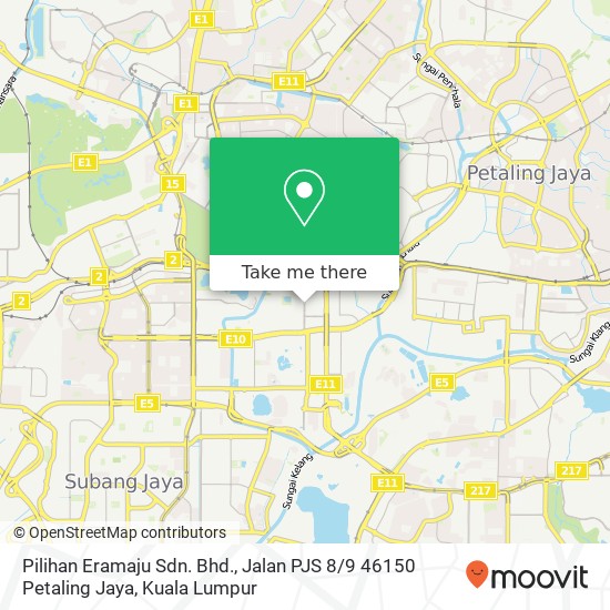 Pilihan Eramaju Sdn. Bhd., Jalan PJS 8 / 9 46150 Petaling Jaya map