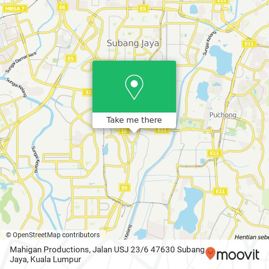 Mahigan Productions, Jalan USJ 23 / 6 47630 Subang Jaya map