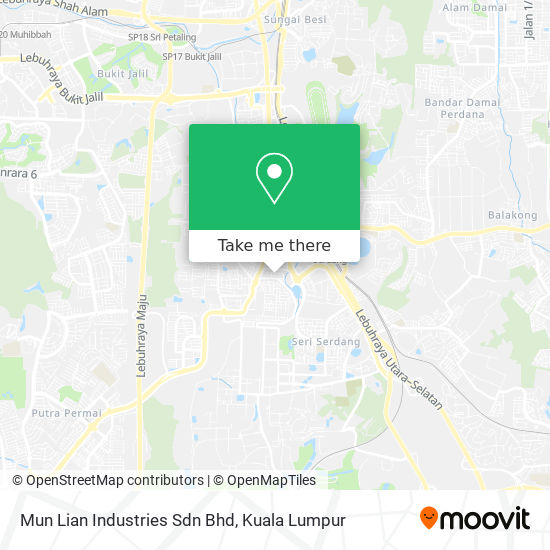 Mun Lian Industries Sdn Bhd map