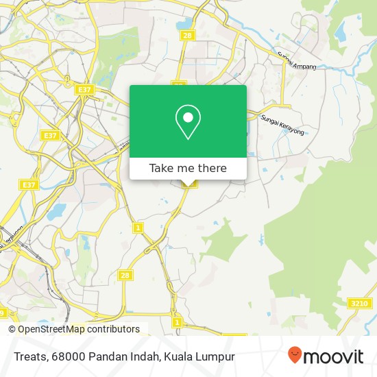 Treats, 68000 Pandan Indah map