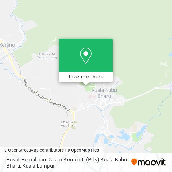 Pusat Pemulihan Dalam Komuniti (Pdk) Kuala Kubu Bharu map