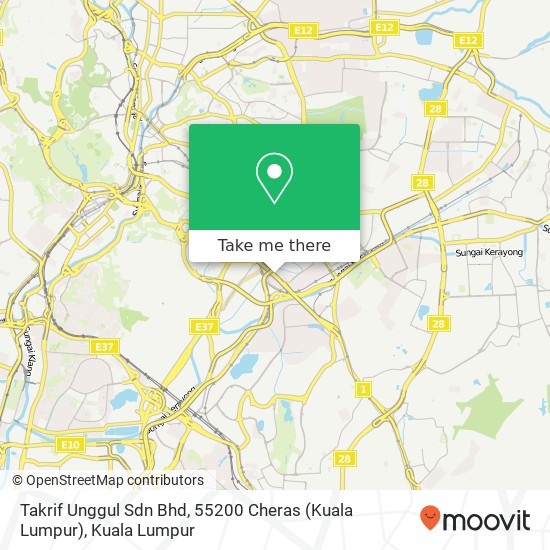 Takrif Unggul Sdn Bhd, 55200 Cheras (Kuala Lumpur) map