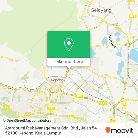 Astrobumi Risk Management Sdn. Bhd., Jalan 54 52100 Kepong map