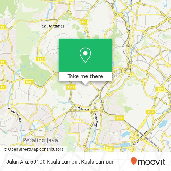 Jalan Ara, 59100 Kuala Lumpur map