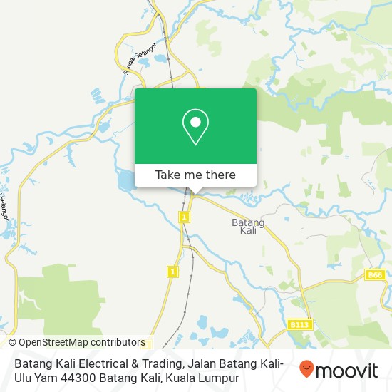 Batang Kali Electrical & Trading, Jalan Batang Kali-Ulu Yam 44300 Batang Kali map