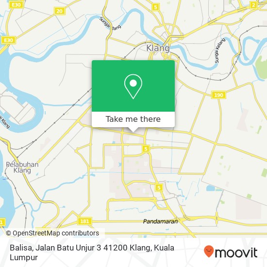 Peta Balisa, Jalan Batu Unjur 3 41200 Klang