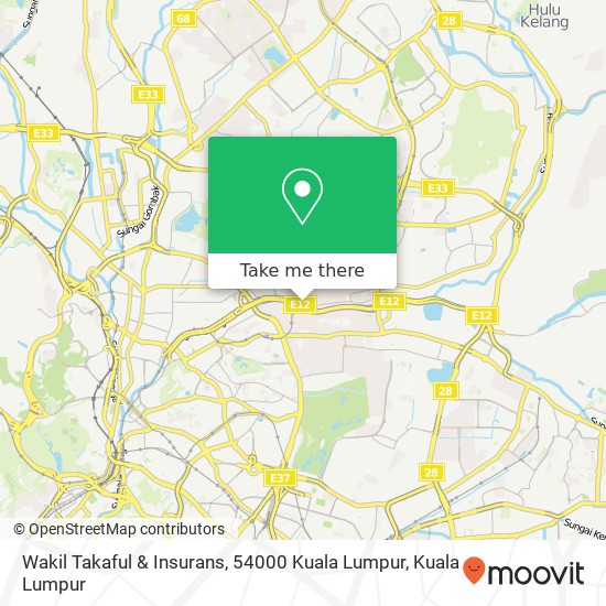 Wakil Takaful & Insurans, 54000 Kuala Lumpur map