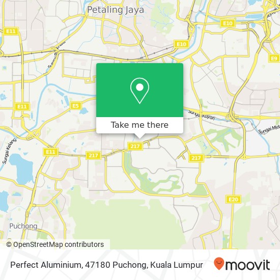 Perfect Aluminium, 47180 Puchong map