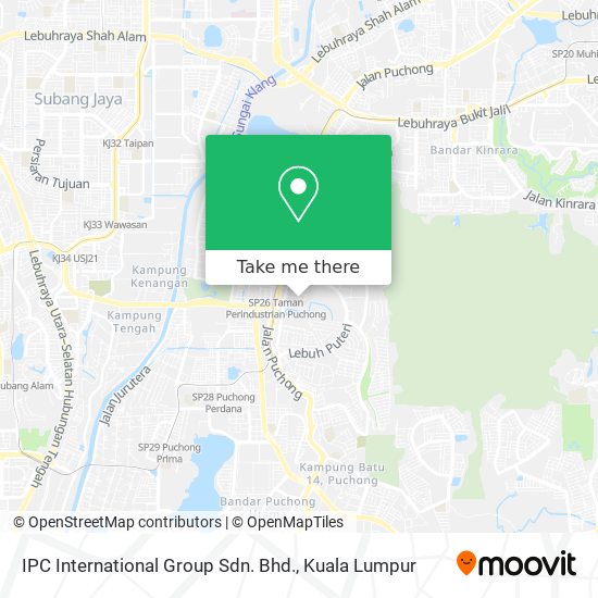 IPC International Group Sdn. Bhd. map