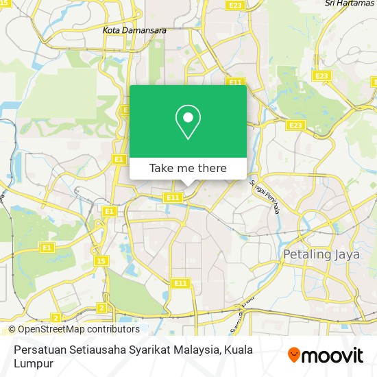 Peta Persatuan Setiausaha Syarikat Malaysia
