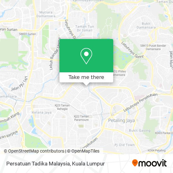 Peta Persatuan Tadika Malaysia