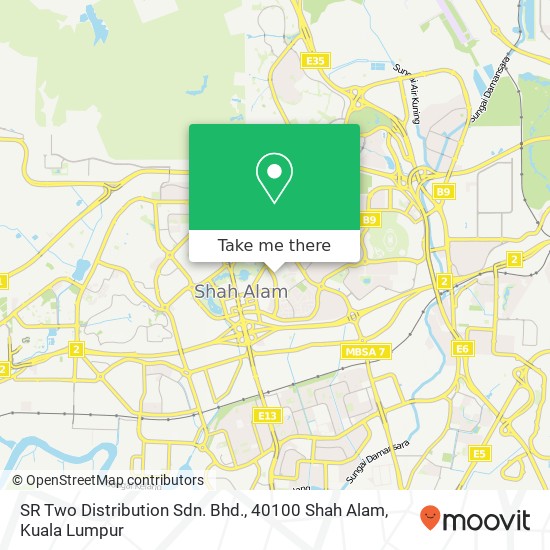 SR Two Distribution Sdn. Bhd., 40100 Shah Alam map