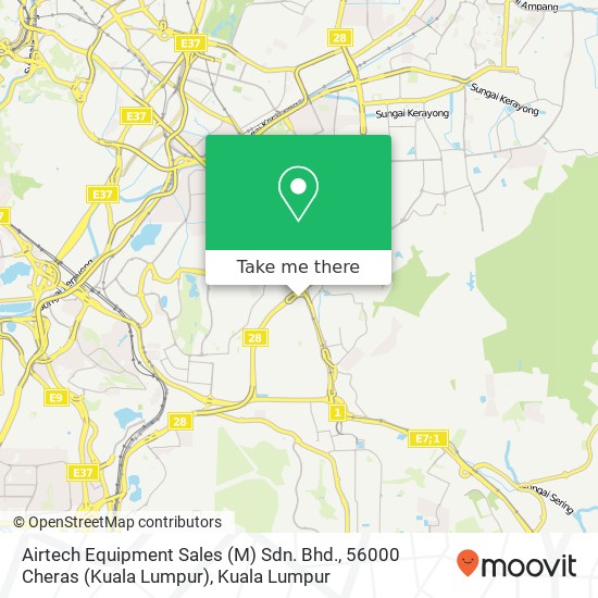 Airtech Equipment Sales (M) Sdn. Bhd., 56000 Cheras (Kuala Lumpur) map