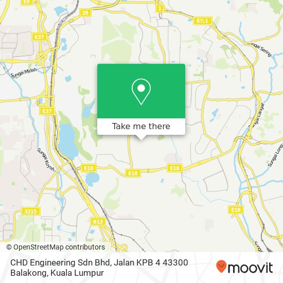 CHD Engineering Sdn Bhd, Jalan KPB 4 43300 Balakong map