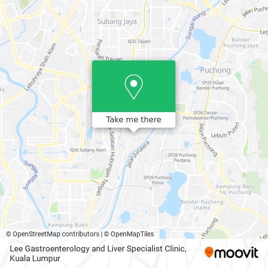 Lee Gastroenterology and Liver Specialist Clinic map