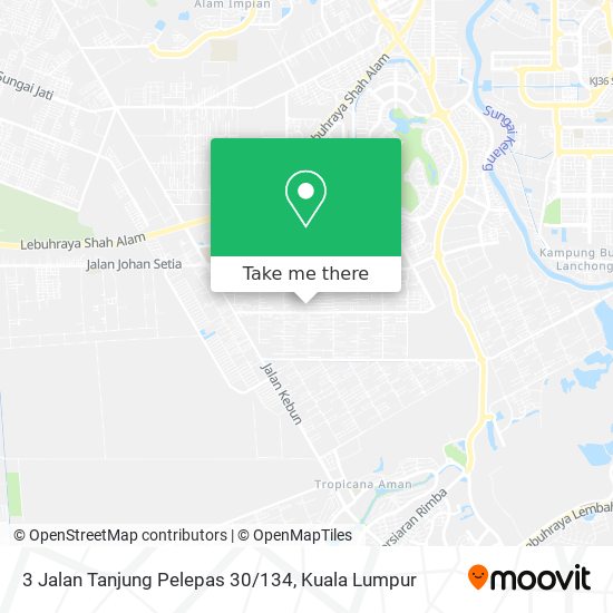 Peta 3 Jalan Tanjung Pelepas 30/134