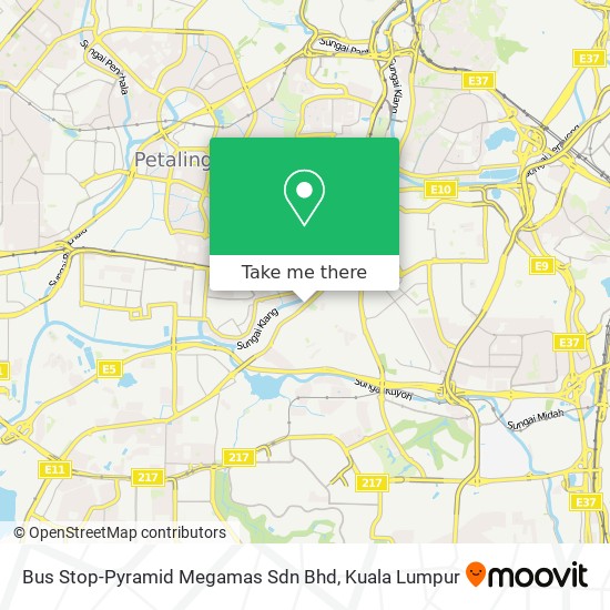 Bus Stop-Pyramid Megamas Sdn Bhd map