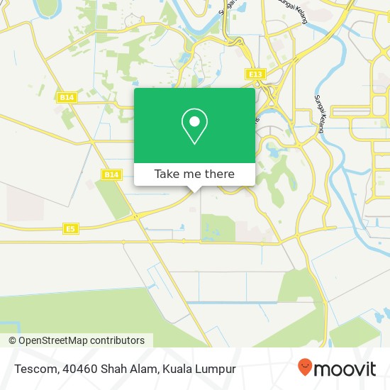 Tescom, 40460 Shah Alam map