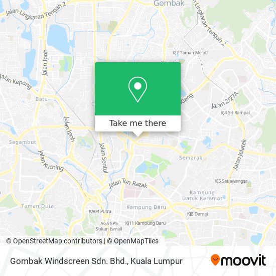 Peta Gombak Windscreen Sdn. Bhd.