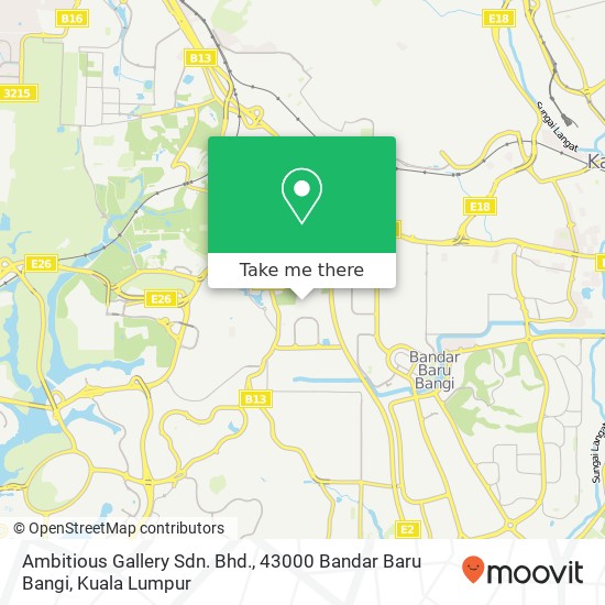 Peta Ambitious Gallery Sdn. Bhd., 43000 Bandar Baru Bangi