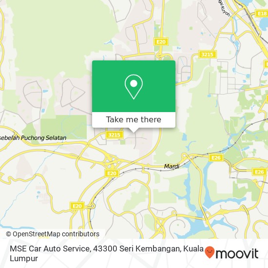 Peta MSE Car Auto Service, 43300 Seri Kembangan