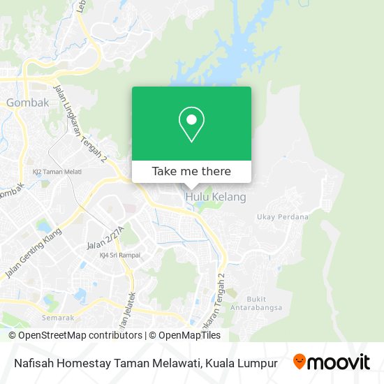 Nafisah Homestay Taman Melawati map
